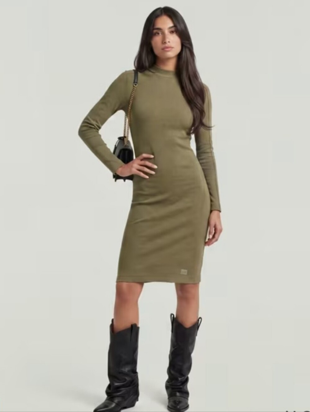 G-Star Raw Ergonomic Slim Rib Dress Size XS
